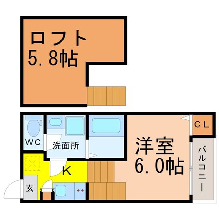 塩釜口駅 徒歩5分 1階の物件間取画像